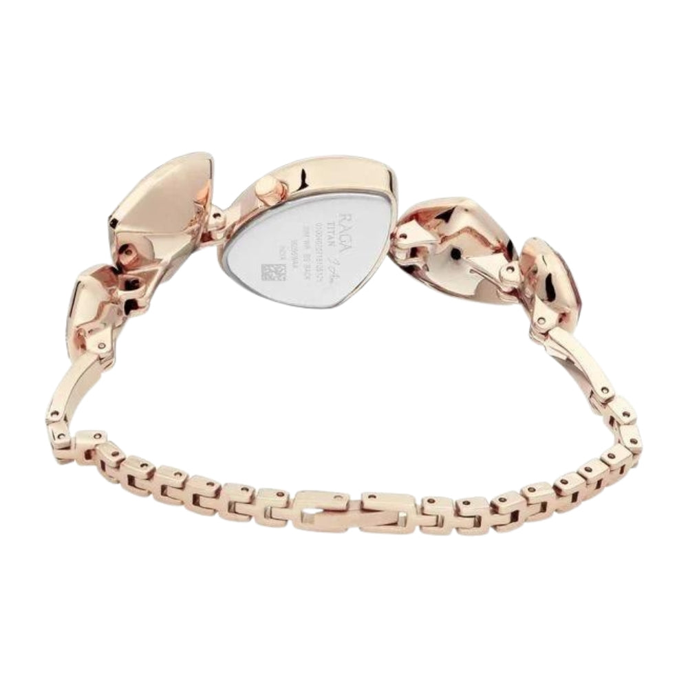 Titan Raga I Am Pink Dial Women Watch With Metal Strap NU95095WM01F