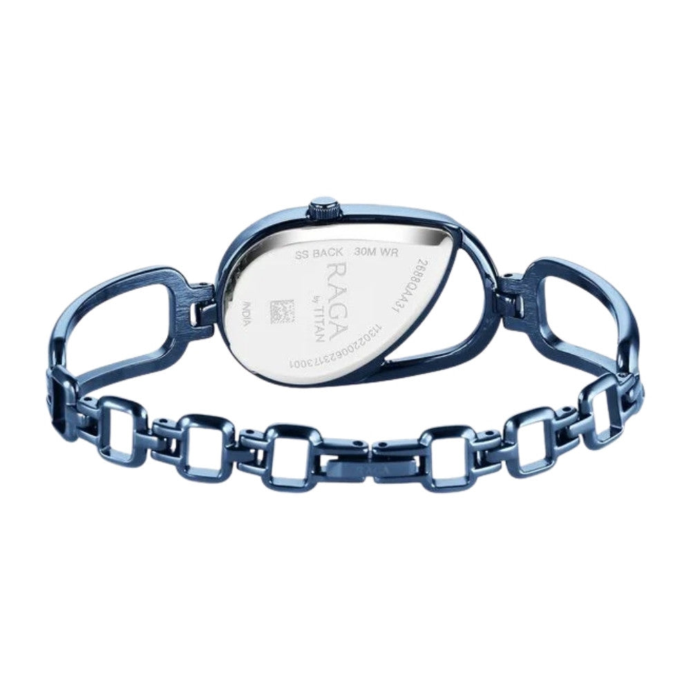 Titan Raga Chic Quartz Analog Blue Dial Blue Metal Strap Watch for Women 2688QM02 (Copy)