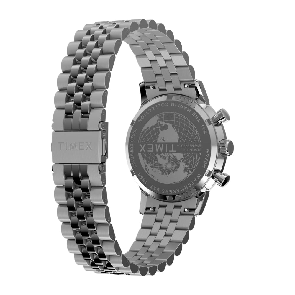 Timex Round 40mm Blue Dial Analog Men Watch - TW2Y66500UJ