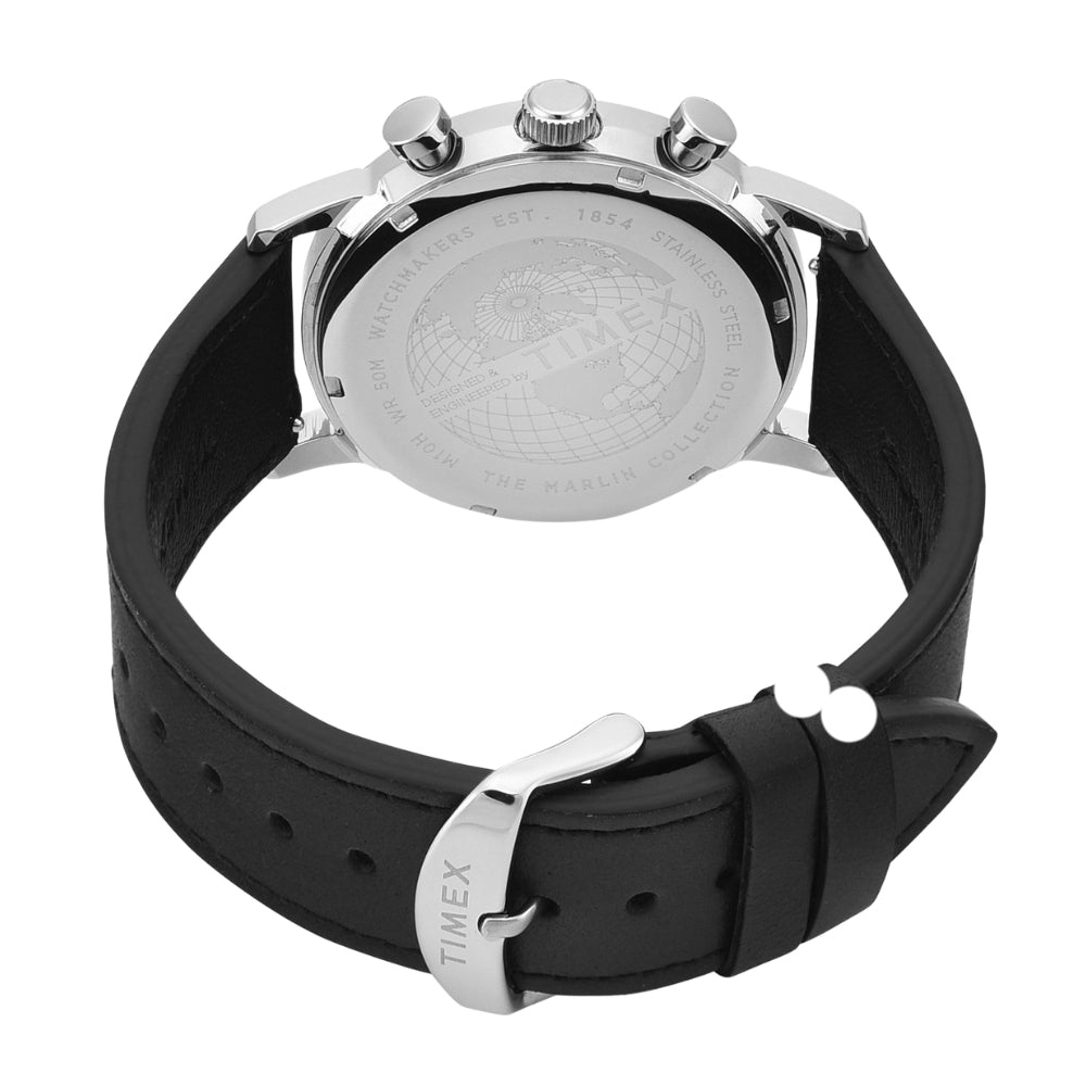 TIMEX MARLIN Silver-Tone Round Dial Analog Men's Watch - TWEG26703