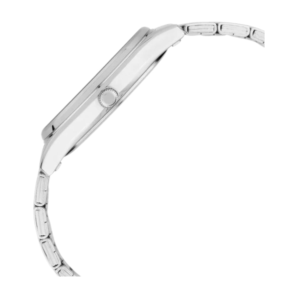 Titan Lagan White Dial Analog Metal Strap Watch for Men 1713BM01