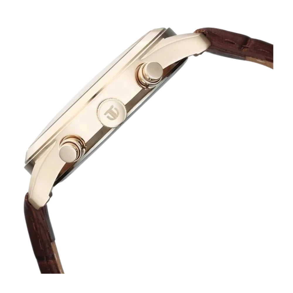 Titan Classique Neo Splash Analog with Cream Dial Brown Leather Strap Watch for Men 1805WL03