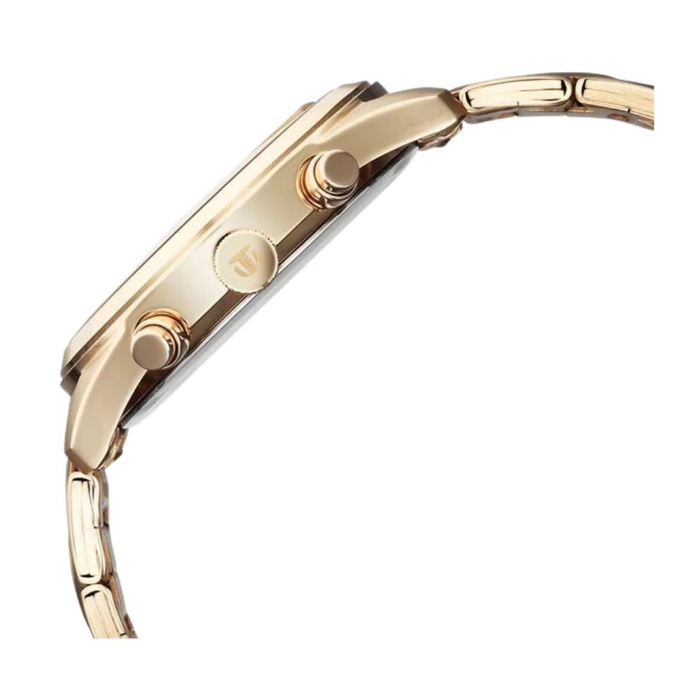 Titan Classique Neo Splash Analog with Cream Dial Carnation Gold Stainless Steel Strap Watch for Men 1805WM02