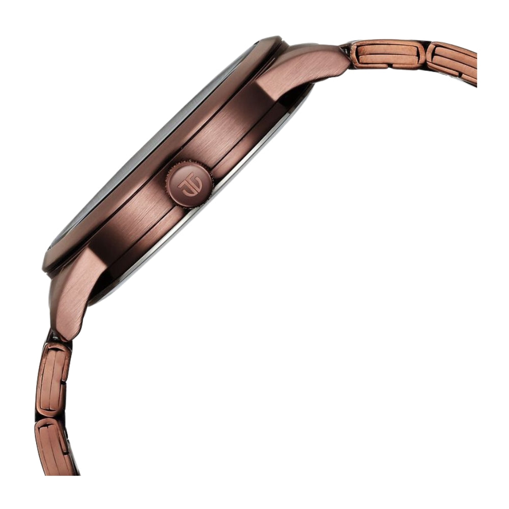 Titan Neo Splash Brown Dial Analog with Date Stainless Steel Strap Watch for Men 1806QM03