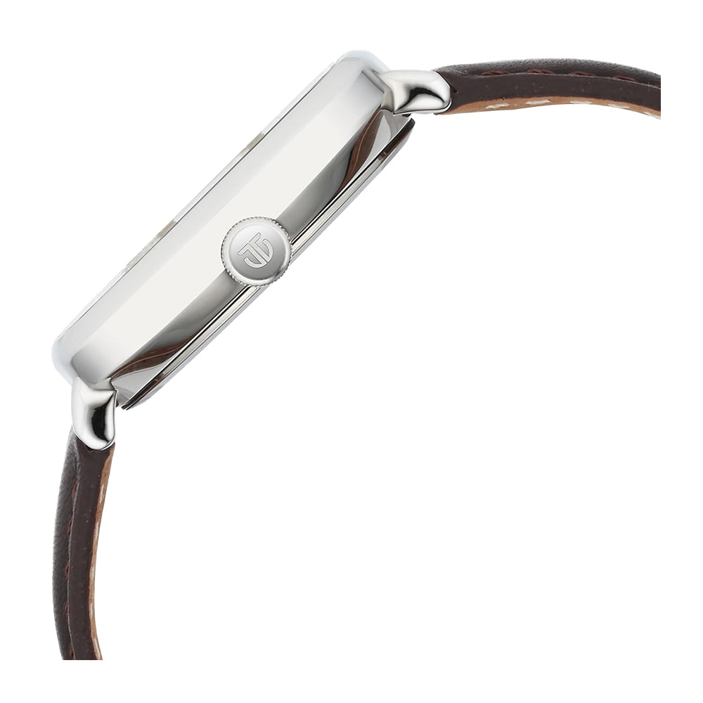 Titan Neo Curve Quartz Analog Anthracite Dial Brown Leather Strap Watch for Men 1885SL03