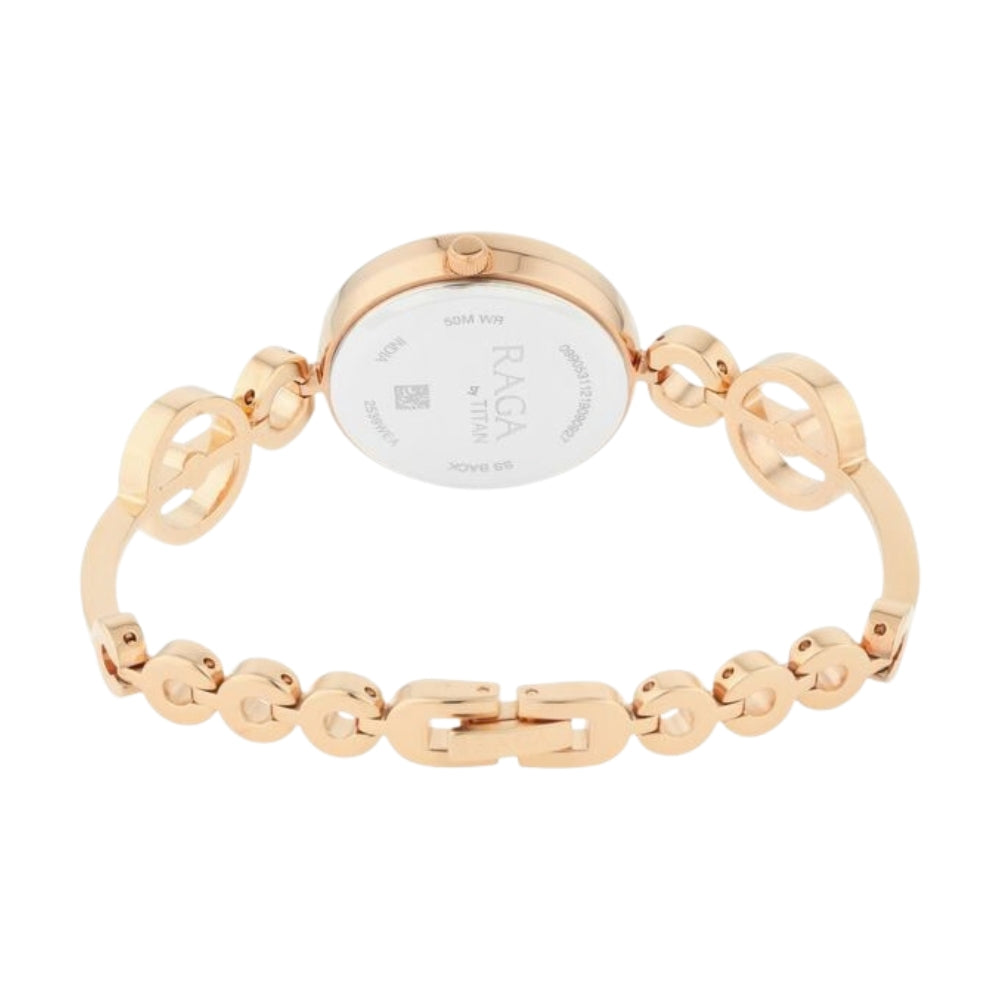 Titan Raga Mother of Pearl Dial Women Watch With Metal Strap 2539WM03