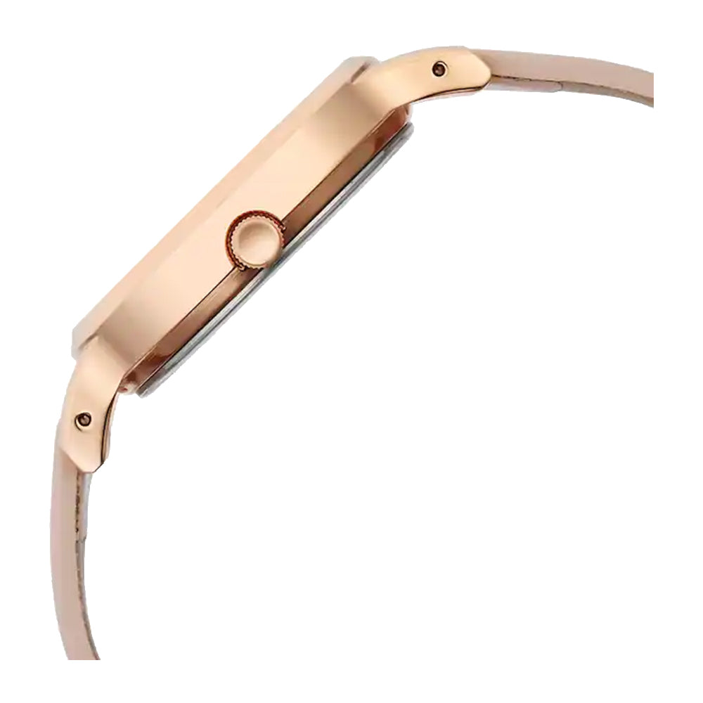 Titan Raga Viva Rose Gold Dial Analog with Date Leather Strap watch for Women 2684WL01