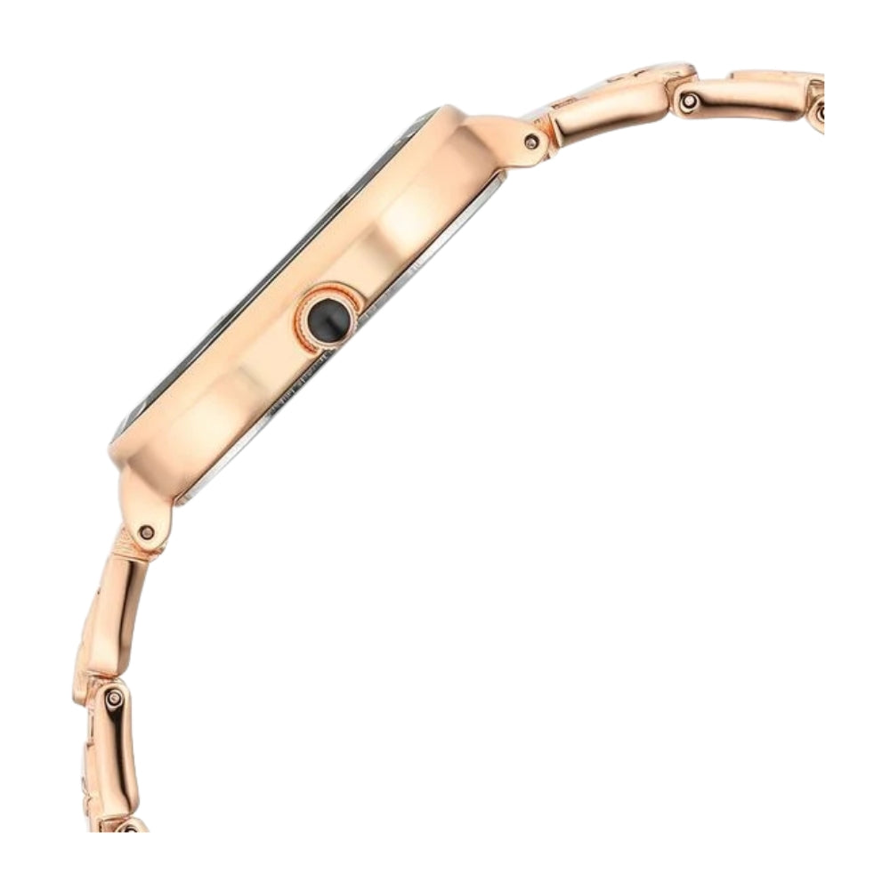 Titan Raga Chic Quartz Analog Black Dial Rose Gold Metal Strap Watch for Women 2687WM01