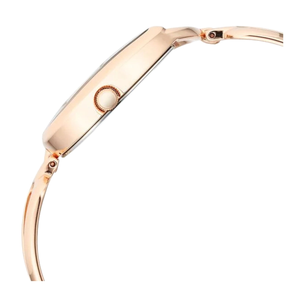 Titan Raga Chic Quartz Analog Brown Dial Rose Gold Metal Strap Watch for Women 2688WM01