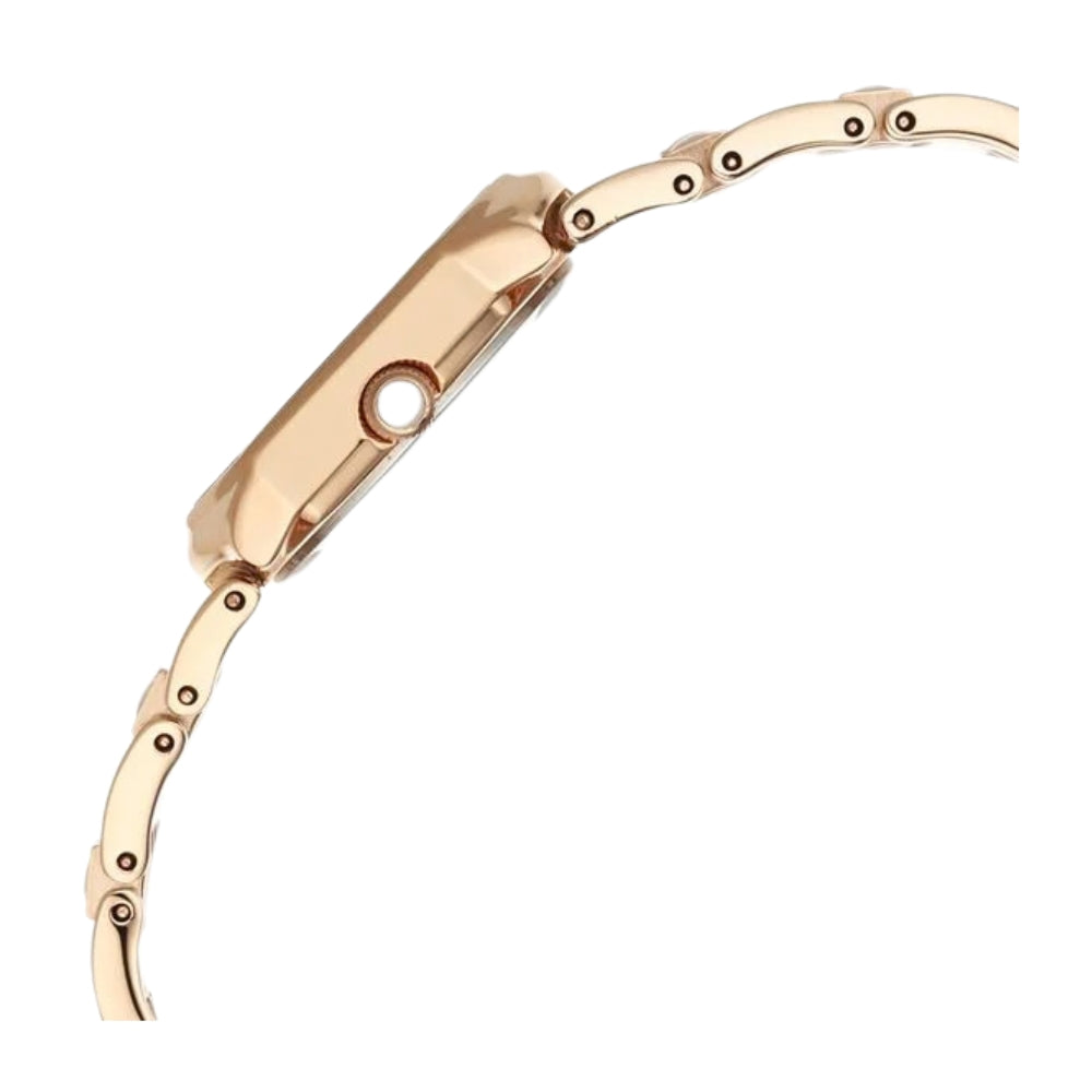 Titan Raga Power Pearls 2.0 Quartz Analog Mother Of Pearl Dial Rose Gold Metal Strap Watch For Women 2805WM01F