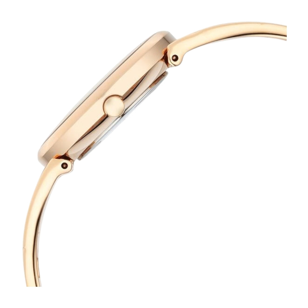 Titan Raga Power Pearls Quartz Analog Mother of Pearl Dial Rose Gold Metal Strap Watch For Women 2810WM01F