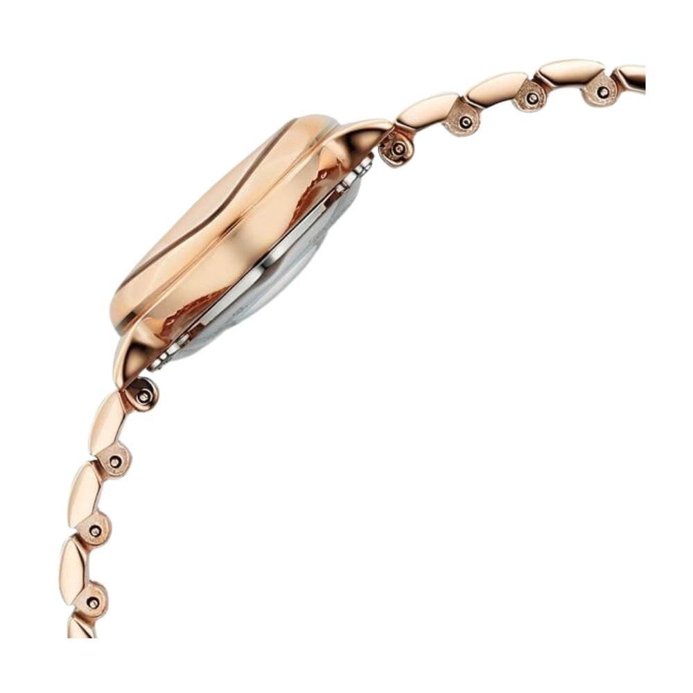 Titan Raga Opalesque Quartz Analog Multicoloured Dial Rose Gold Metal Strap Watch For Women 2814WM01