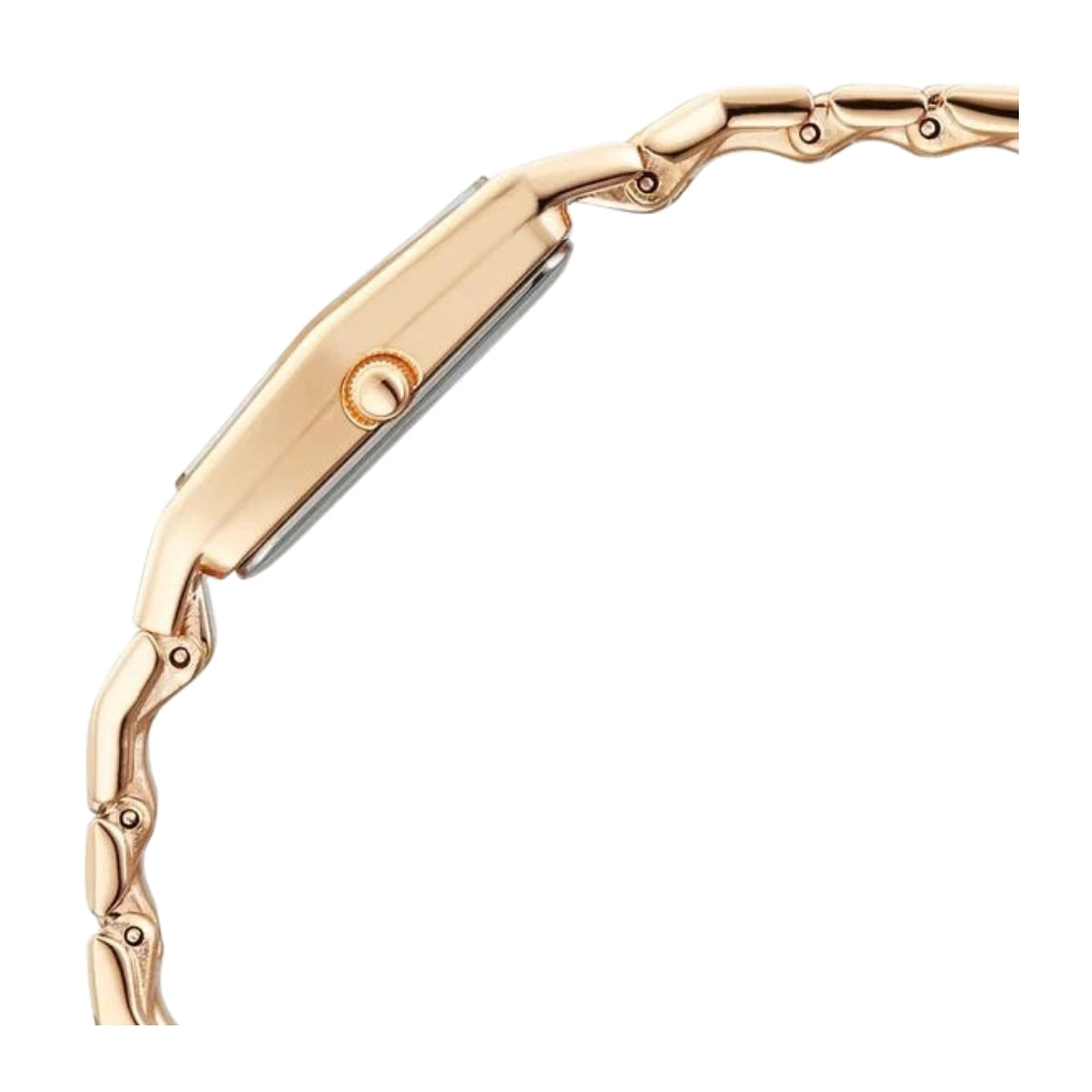 Titan Raga Opalesque Quartz Analog Multicoloured Dial Rose Gold Metal Strap Watch For Women 2815WM01
