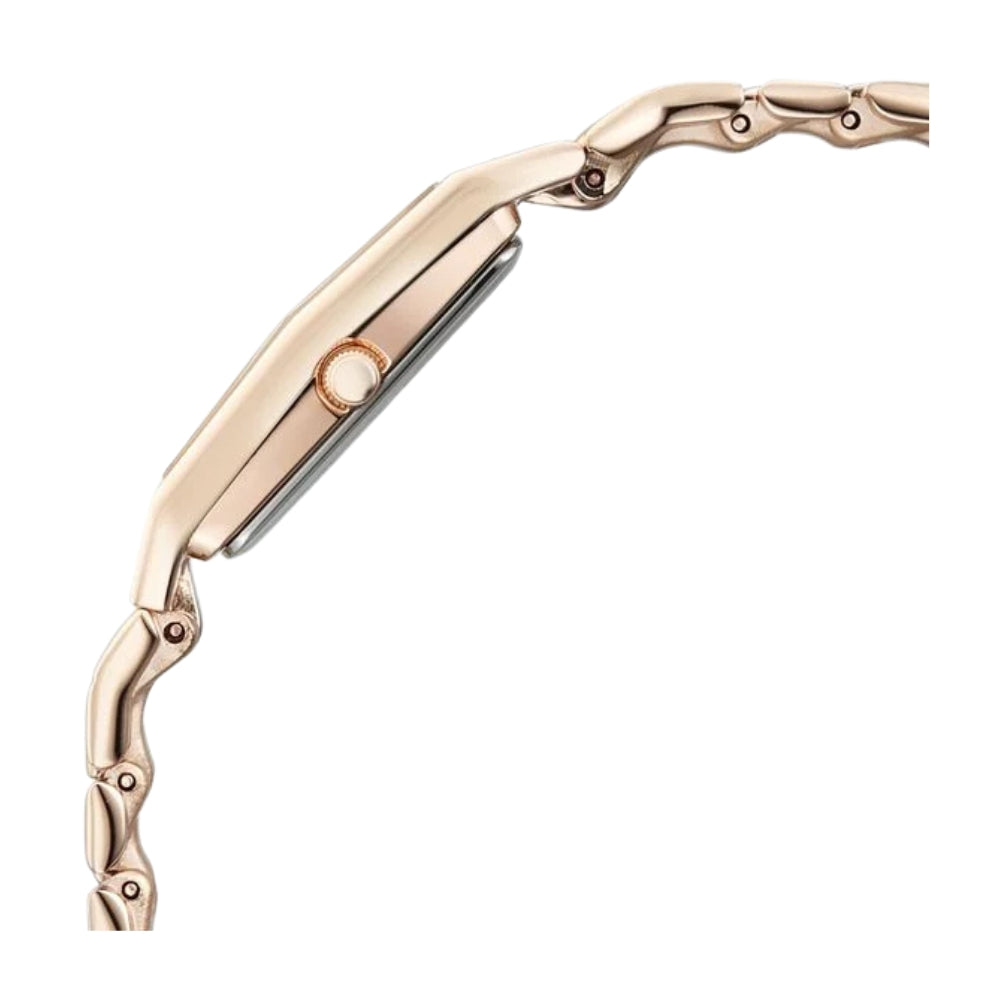 Titan Raga Opalesque Quartz Analog Multicoloured Dial Rose Gold Metal Strap Watch For Women 2815WM02