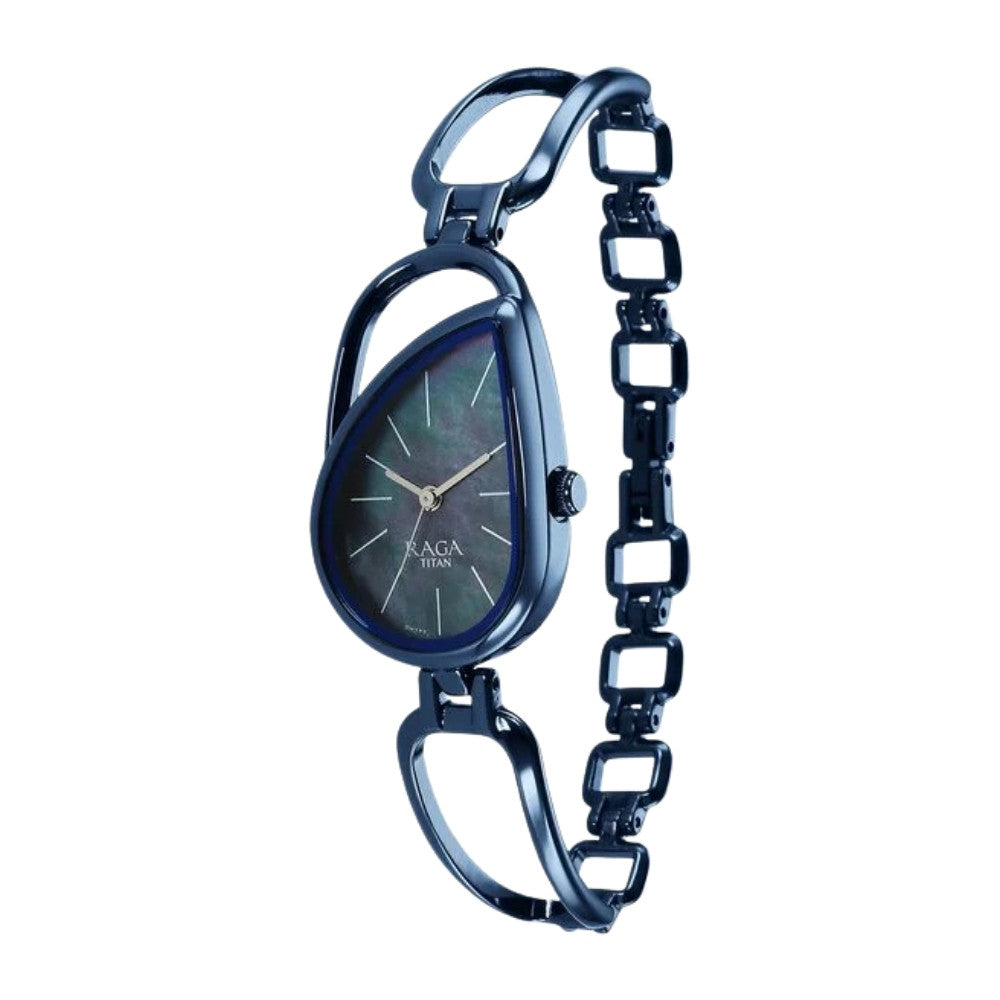 Titan Raga Chic Quartz Analog Blue Dial Blue Metal Strap Watch for Women 2688QM02 (Copy)