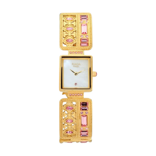 Titan Raga X Masaba Mother of Pearl Dial Women Watch With Metal Strap 95092YM01