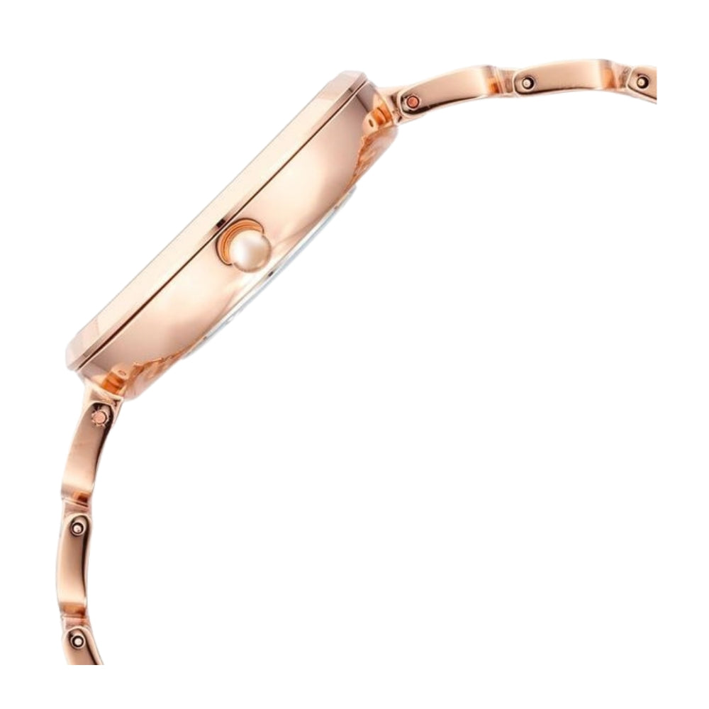 Titan Raga Moments of Joy Brown Dial Analog Metal Strap Watch for Women 95140KM01