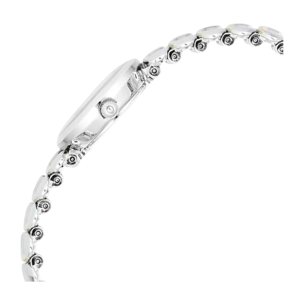Titan Raga Silver Quartz Analog Mother Of Pearl Dial Sterling Silver Metal Strap And Case Watch For Women 95219VM01