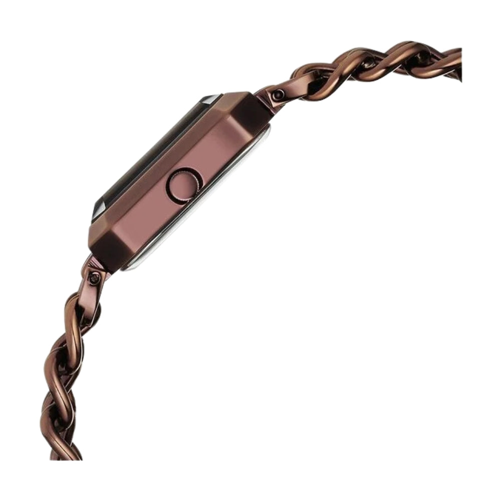 Titan Raga Showstopper Quartz Analog Brown Dial Metal Strap Watch For Women 95283QM01
