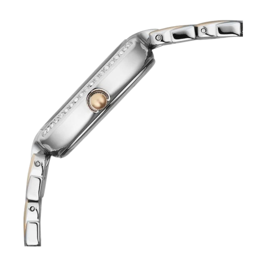 Titan Raga Showstopper Quartz Analog Silver Dial Two Toned Metal Strap Watch For Women 95347KM01