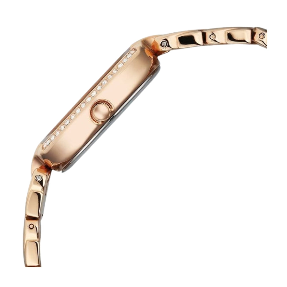 Titan Raga Showstopper Quartz Analog Rose Gold Dial Rose Gold Metal Strap Watch For Women 95347WM01
