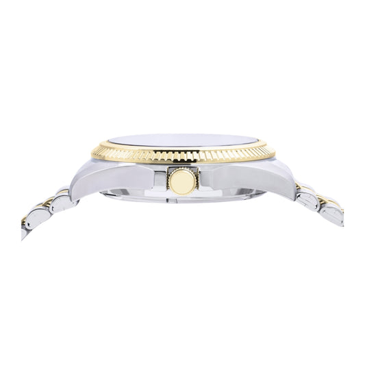 Alba Gold-Tone Fluted Bezel Automatic Watch AL4784X1