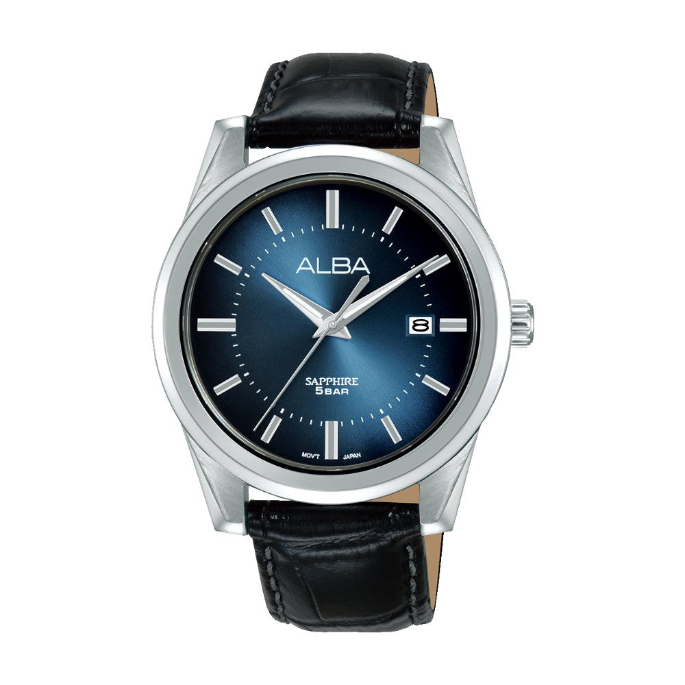 Alba Deep Sky Dial With Leather Strap AS9V31X1