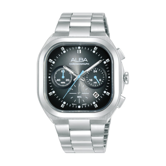 Alba Retro Sport Emerald Black Gradiation Dial Chronograph Watch AT3L03X1