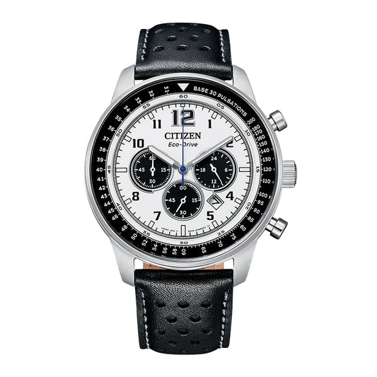 CITIZEN ECO-DRIVE GENTS WATCH WHITE DIAL - CA4500-32A