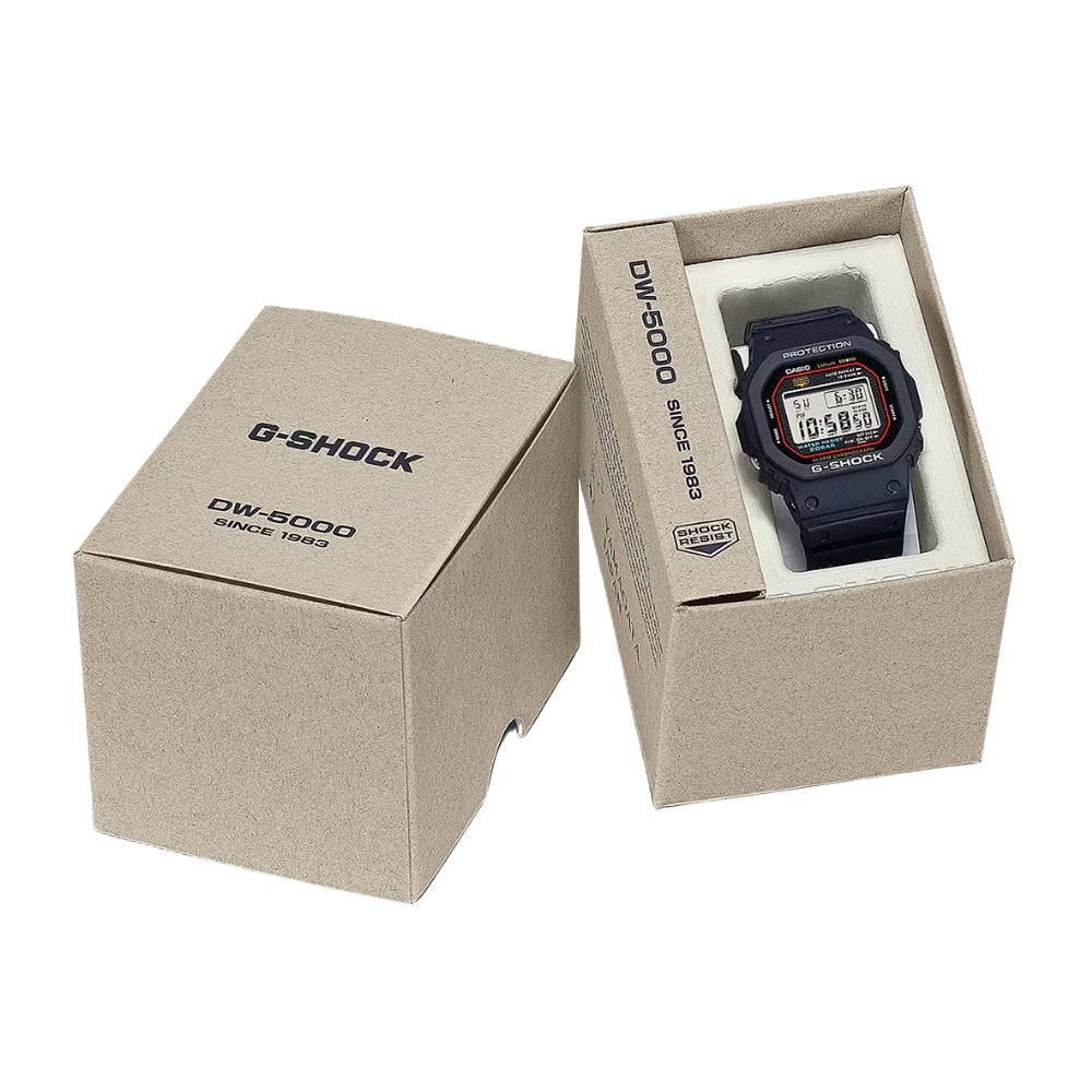 Re-creating the original design of the first G-SHOCK DIGITAL 5000 SERIES DW-5000R-1A