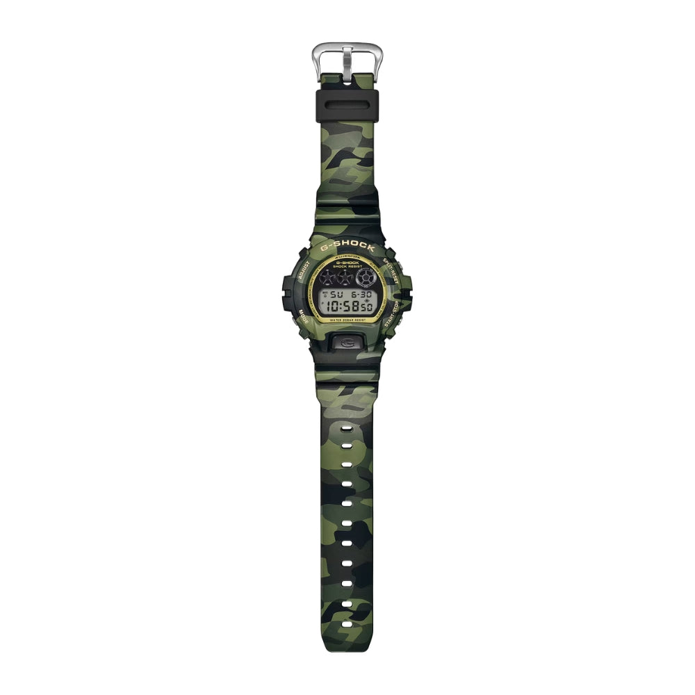 Casio G-Shock BOLD CAMO SERIES, CAMO AND GOLD DIGITAL 6900 SERIES DW-6900CMG-3