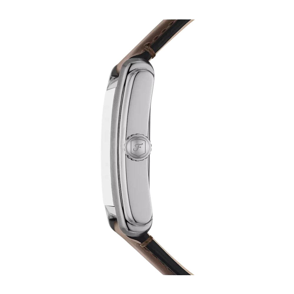 Fossil Carraway Three-Hand Brown Leather Watch FS6012