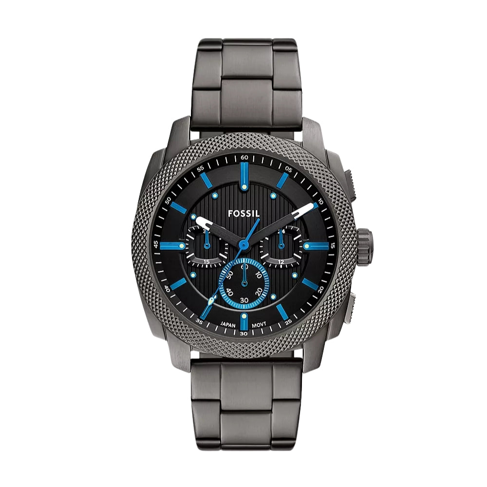 Fossil Machine Chronograph Smoke Stainless Steel Watch FS6098