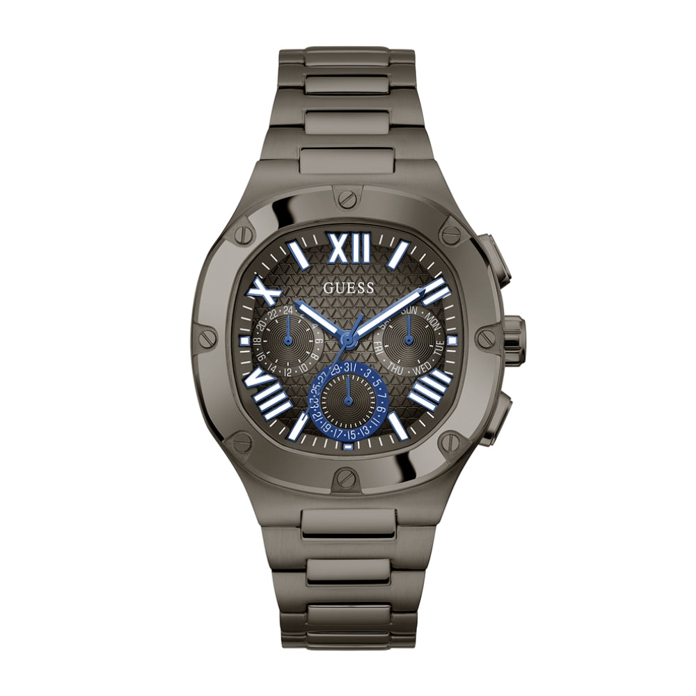 GUESS Mens Gunmetal Multi-function Watch GW0572G5
