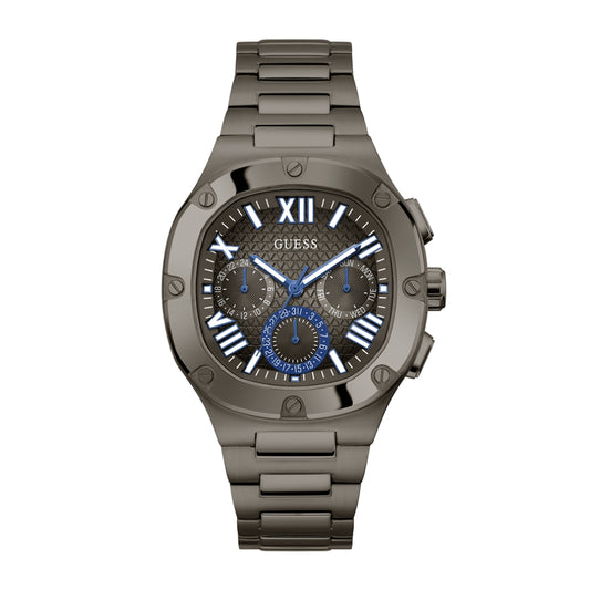 GUESS Mens Gunmetal Multi-function Watch GW0572G5