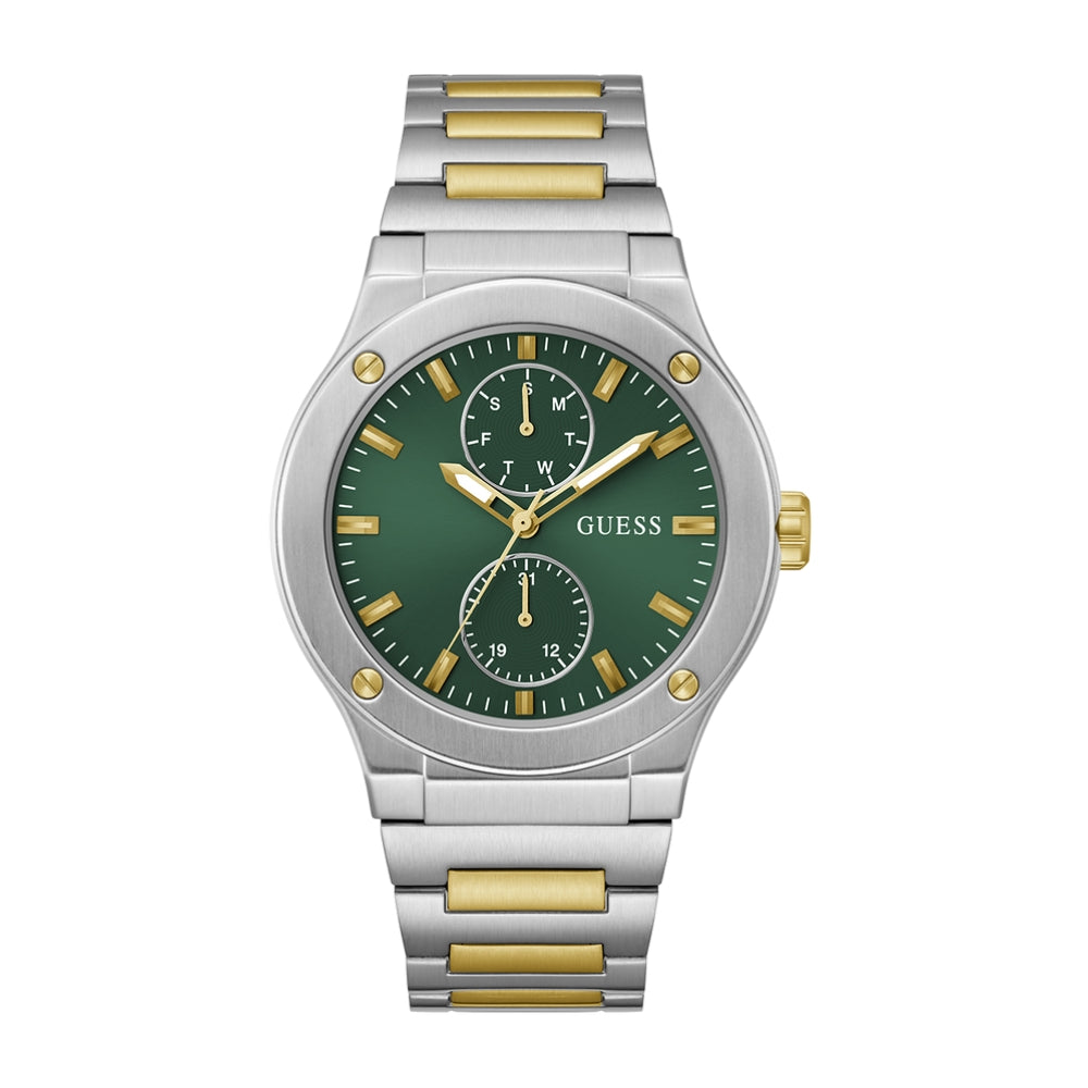 GUESS Mens Silver Tone Multi-function Watch GW0795G1