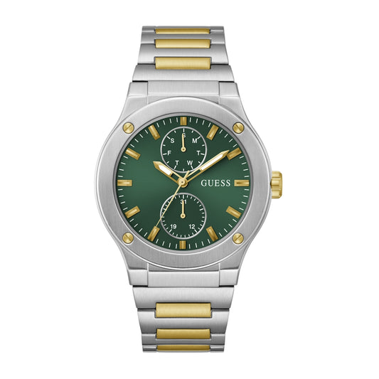 GUESS Mens Silver Tone Multi-function Watch GW0795G1