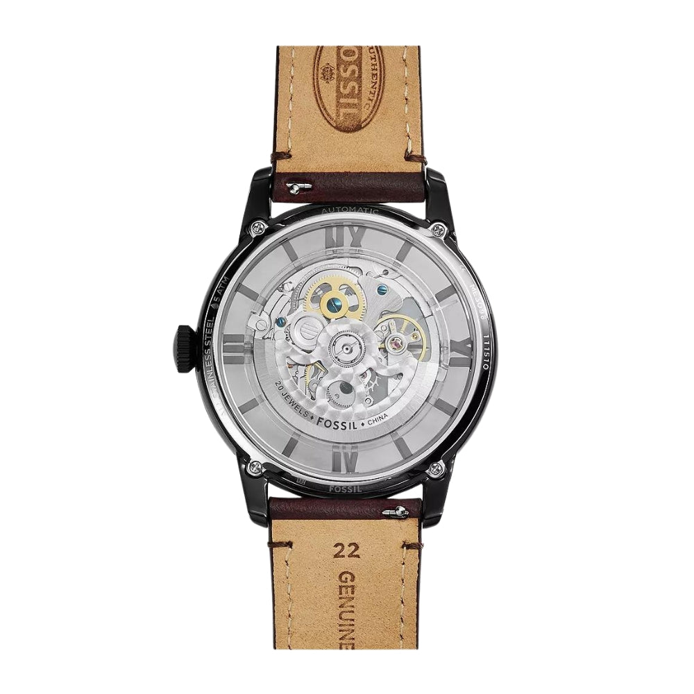 Fossil Townsman Automatic Dark Brown Leather Watch ME3098