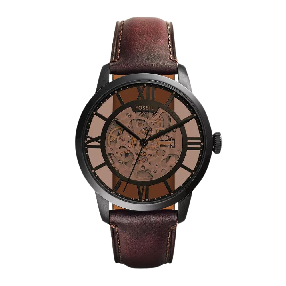 Fossil Townsman Automatic Dark Brown Leather Watch ME3098