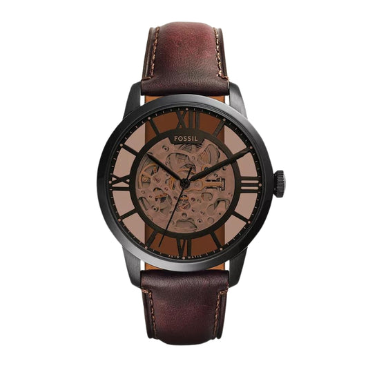 Fossil Townsman Automatic Dark Brown Leather Watch ME3098