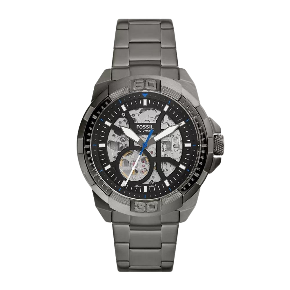 Fossil Bronson Automatic Smoke Stainless Steel Watch ME3218