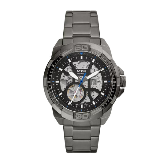 Fossil Bronson Automatic Smoke Stainless Steel Watch ME3218