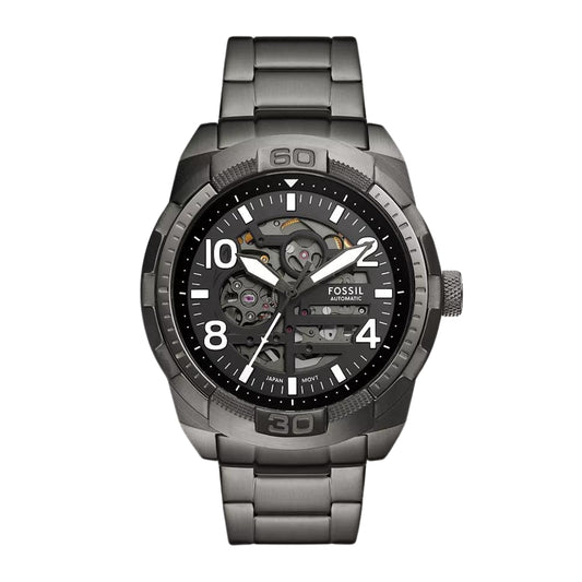 Fossil Bronson Automatic Smoke Stainless Steel Watch ME3255