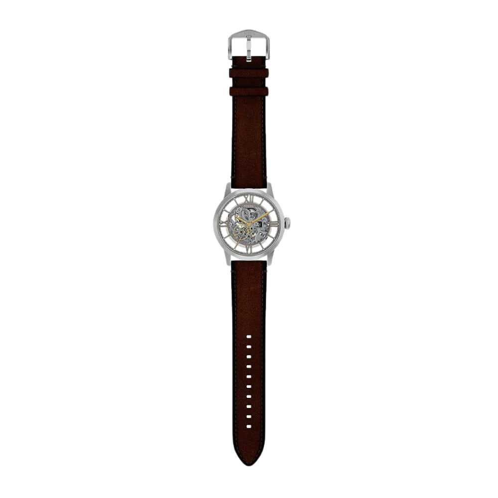 Fossil Townsman 44mm Automatic Brown Leather Watch ME3270