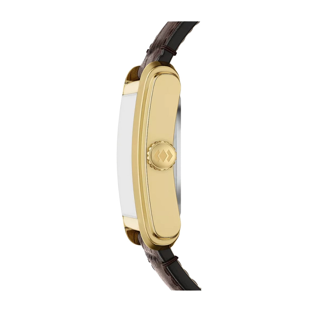 Fossil Carraway 30mm Automatic Brown Croco Leather Watch ME3281