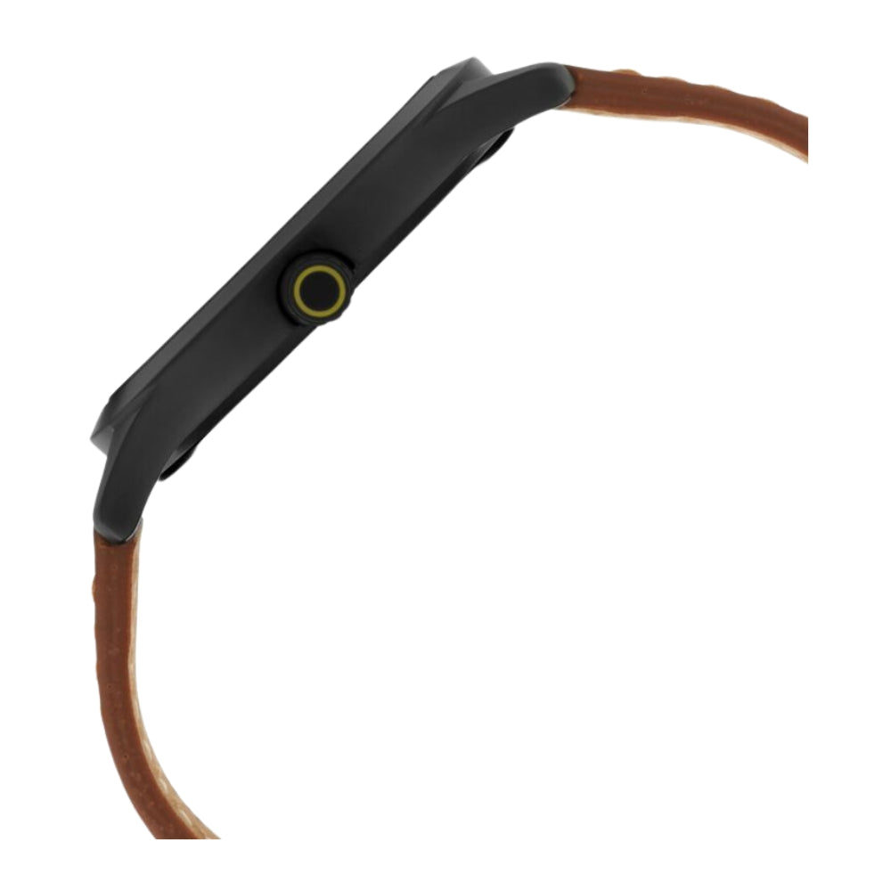Fastrack Gamify Quartz Analog Brown Dial Leather Strap Watch for Guys 3250NL02