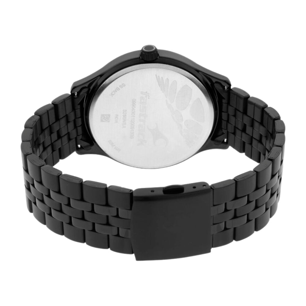 Fastrack Gamify Quartz Analog Grey Dial Metal Strap Watch for Guys 3250NM01