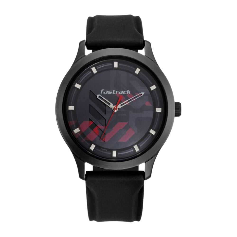 Fastrack Gamify Quartz Analog Grey Dial Silicone Strap Watch for Guys 3250NP01