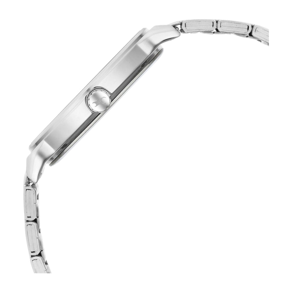 Fastrack Stunners Quartz Analog Silver Dial Metal Strap Watch for Guys 3291SM02