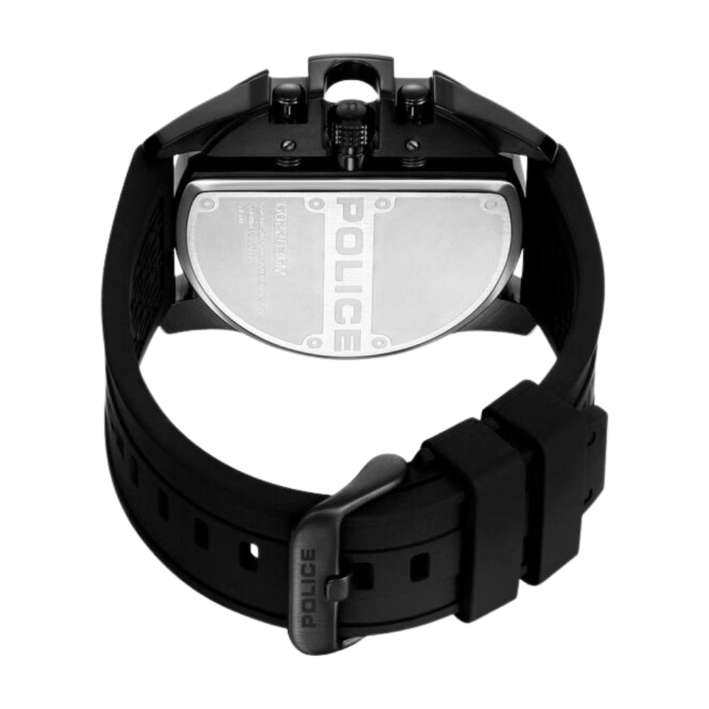Police Quartz Multifunction Black Dial Black Silicon Strap Watch For Men NTPLPEWGQ2203605W